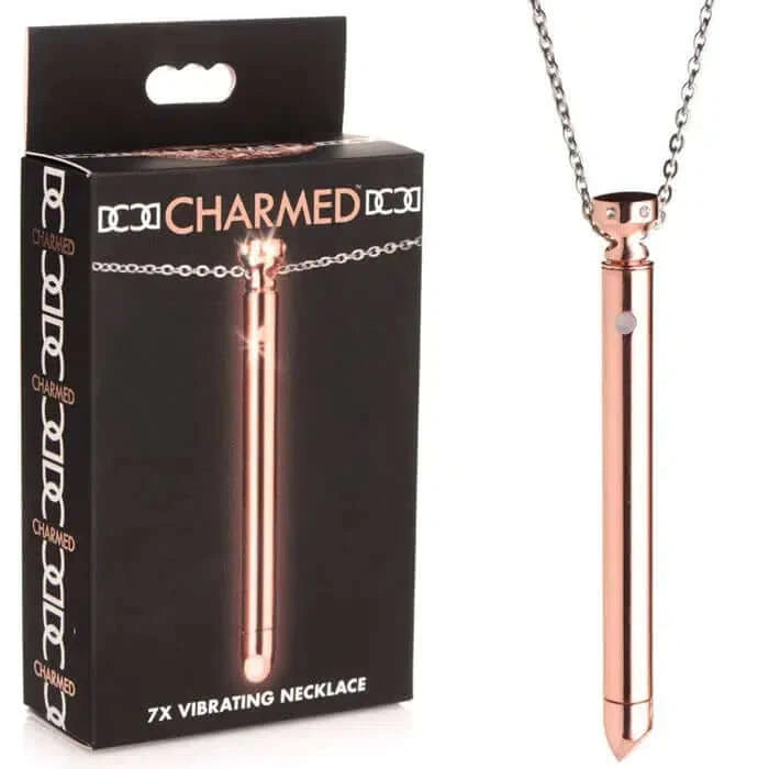 Charmed 7X Vibrating Necklace - Rose Gold - $152.00 - - Naked Curve