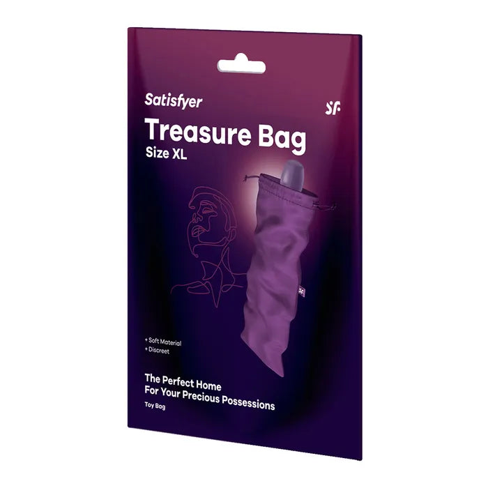 Satisfyer Treasure Bag XLarge - Violet - $21.00 - - Naked Curve