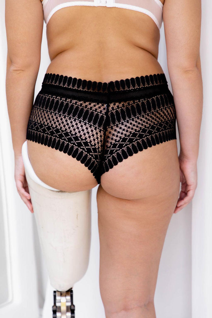 Periwinkle Onyx Lace Brief - $12.00 - Corsets - Naked Curve