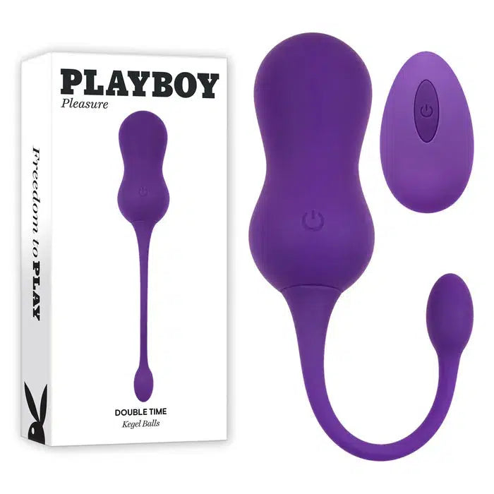 Playboy Pleasure DOUBLE TIME - Vibrating Kegel Balls - $110.00 - kegel - Naked Curve