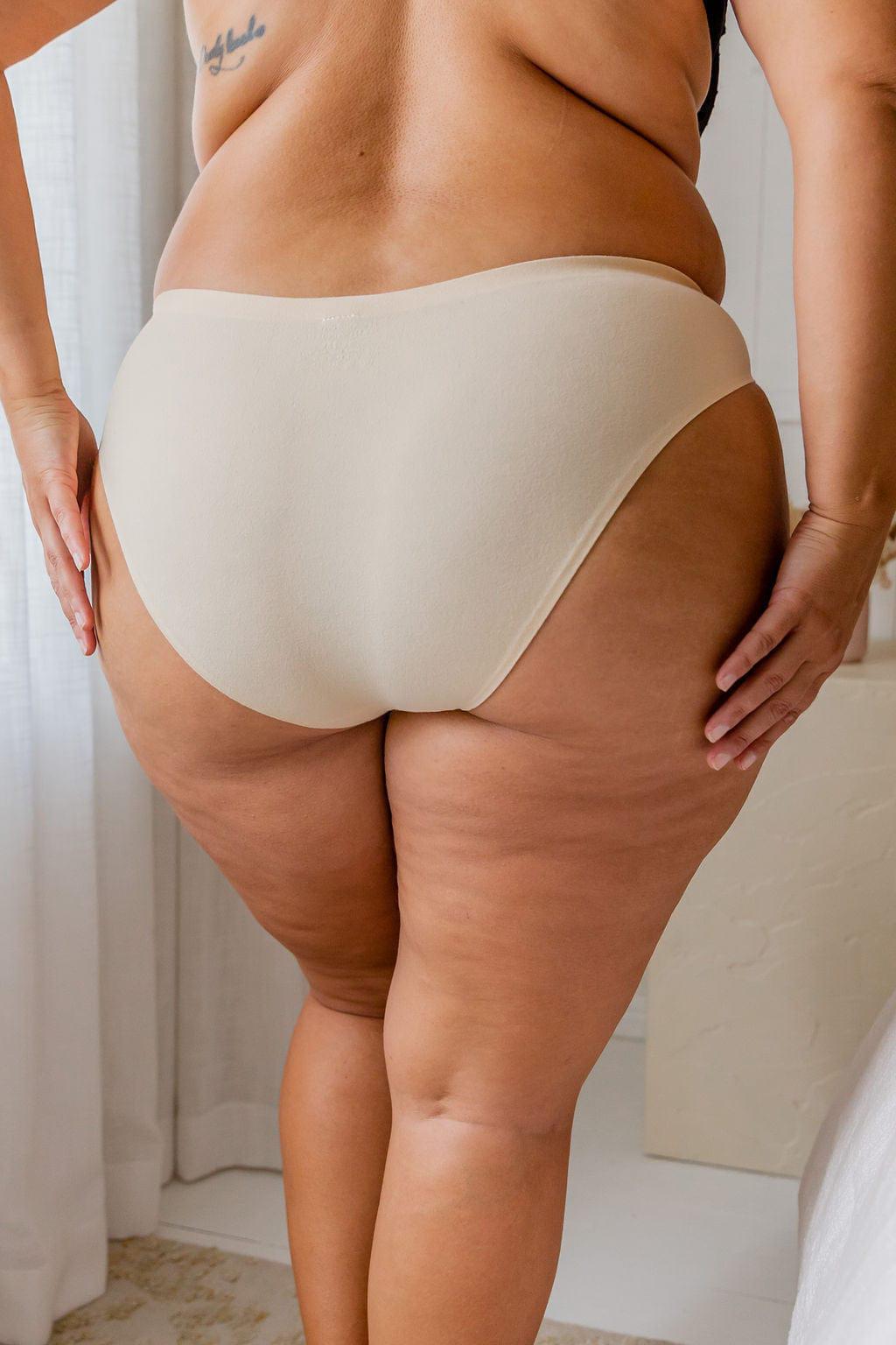 Sia Nude Full Briefs - $8.00 - Underwear - Naked Curve