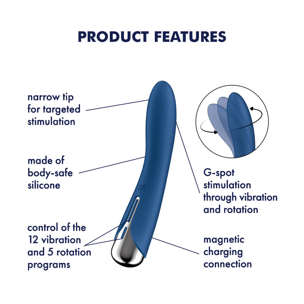 Satisfyer Spinning Vibrator - Blue