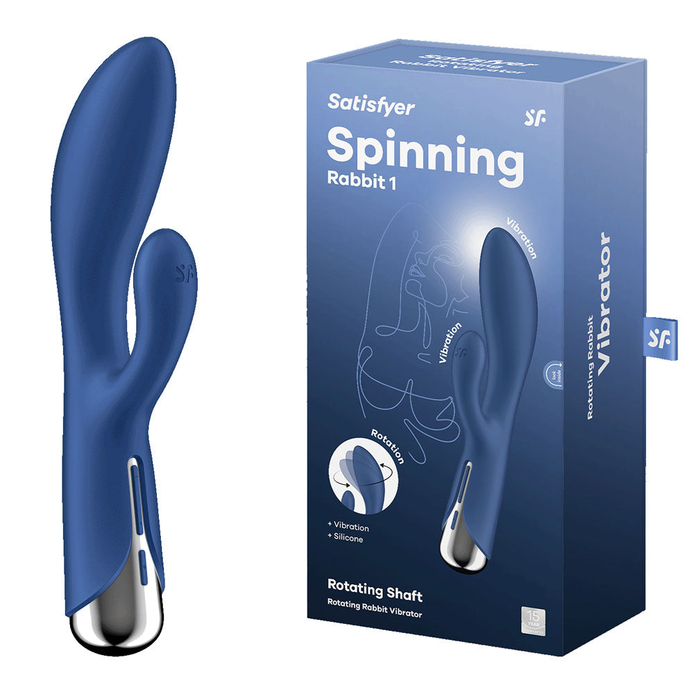Satisfyer Spinning Rabbit Vibrator - Blue