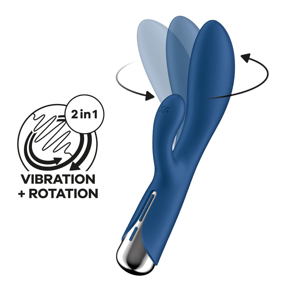 Satisfyer Spinning Rabbit Vibrator - Blue