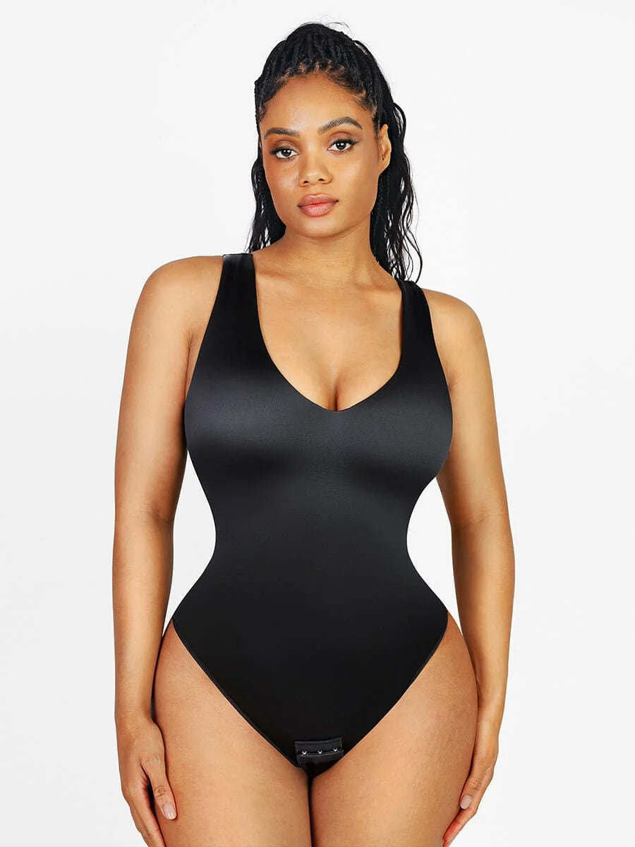 Form Sculpt Bodysuit – Long Black