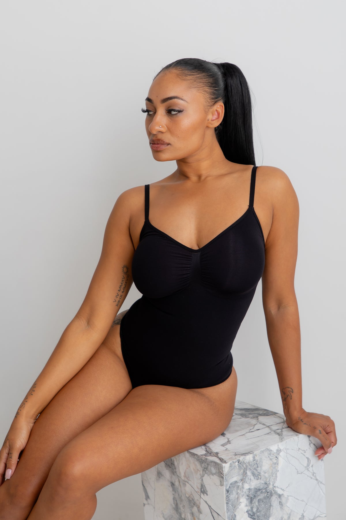 Sculpted  AF Bodysuit Black