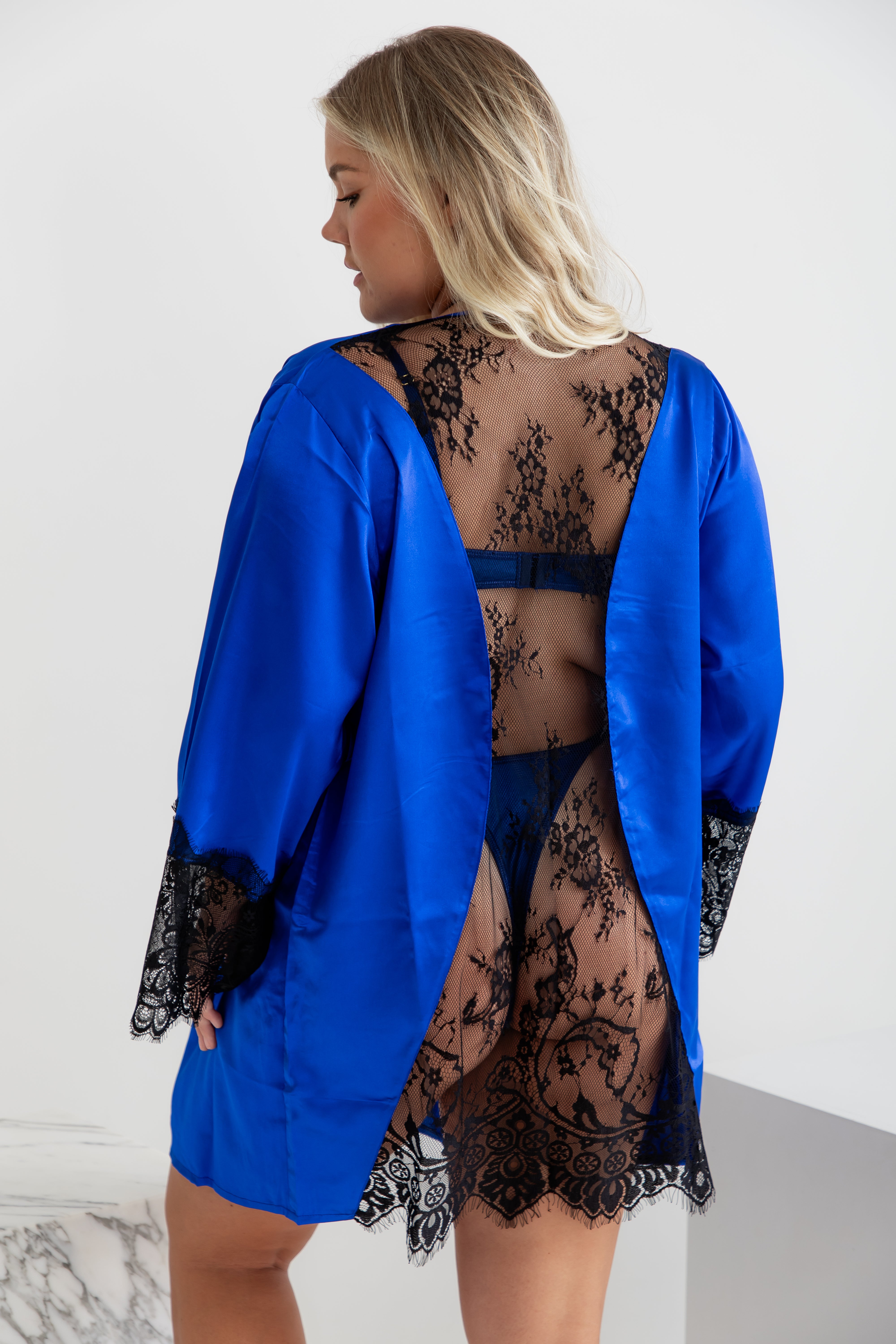 Sofia Royal Satin Robe