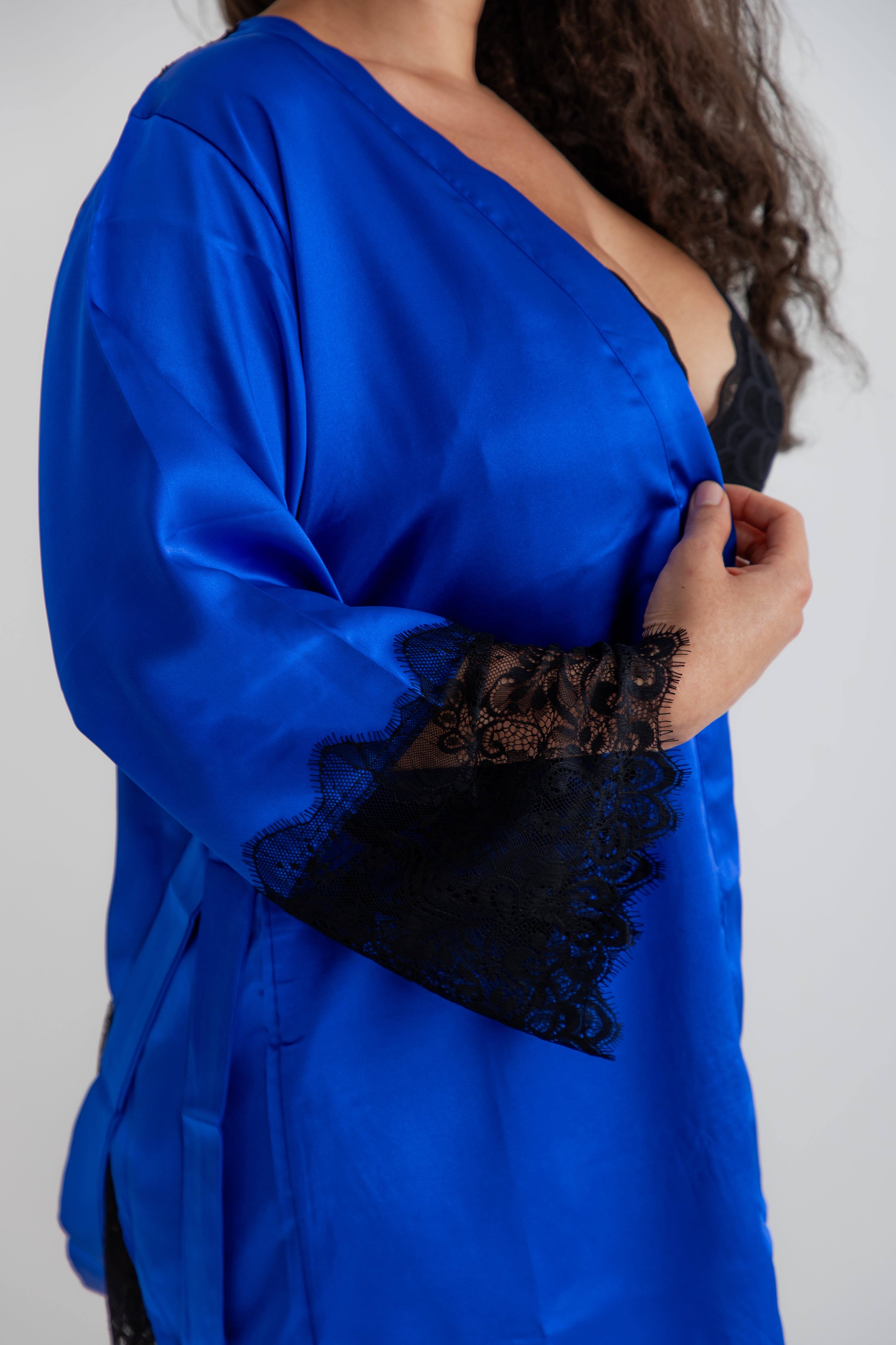 Sofia Royal Satin Robe