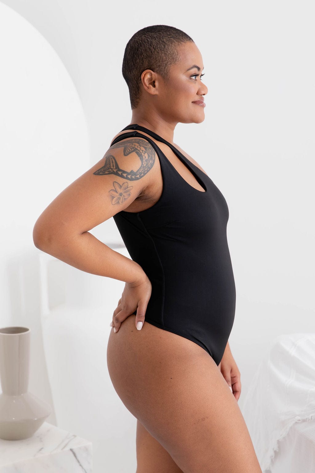 One Shoulder Bodysuit - $30.00 - Bodysuit - Naked Curve