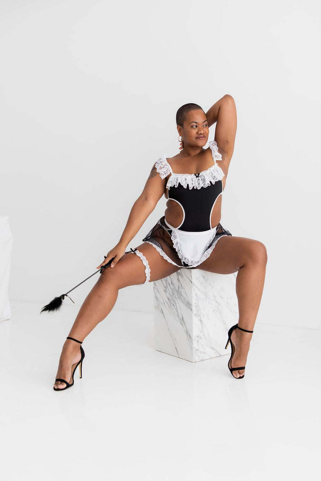 Amy Maid Lace Lingerie Costume - $68.00 - costume - Naked Curve