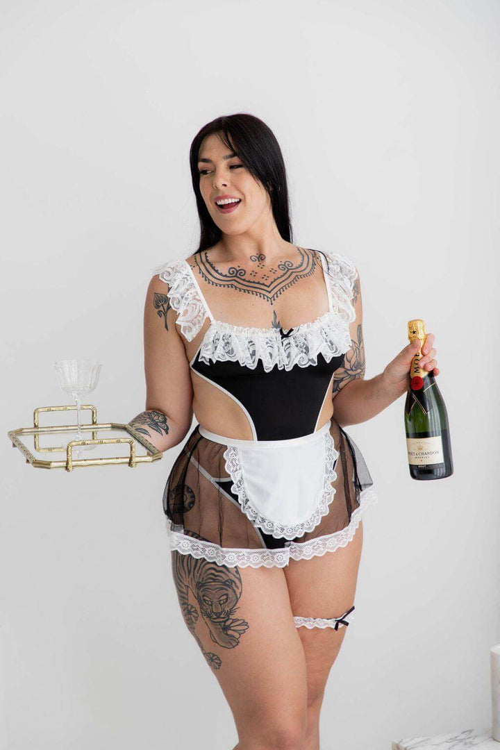 Amy Maid Lace Lingerie Costume - $68.00 - costume - Naked Curve