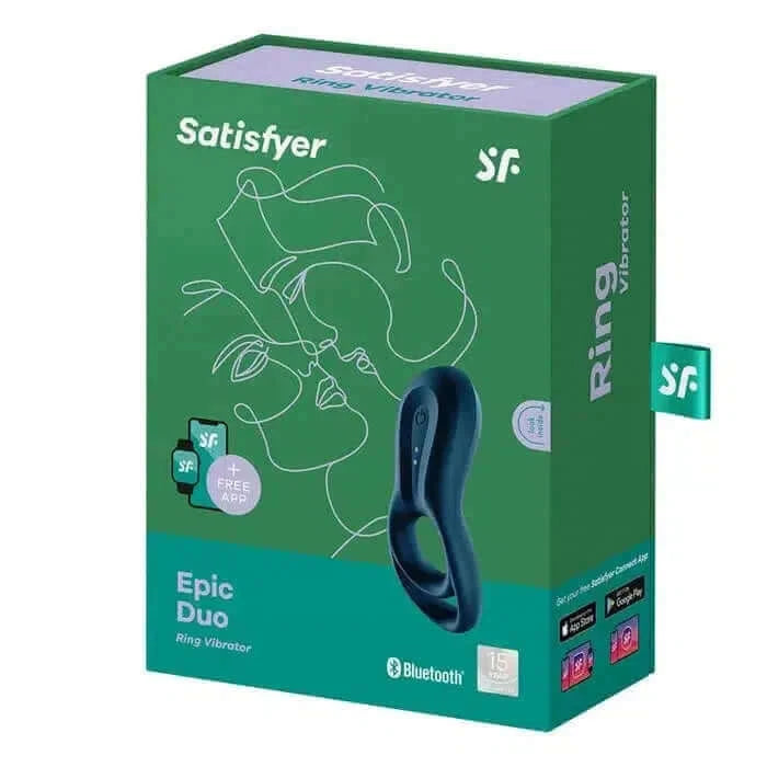 App Control Satisfyer Epic Duo - Cock & Ball Ring - $66.00 - - Naked Curve