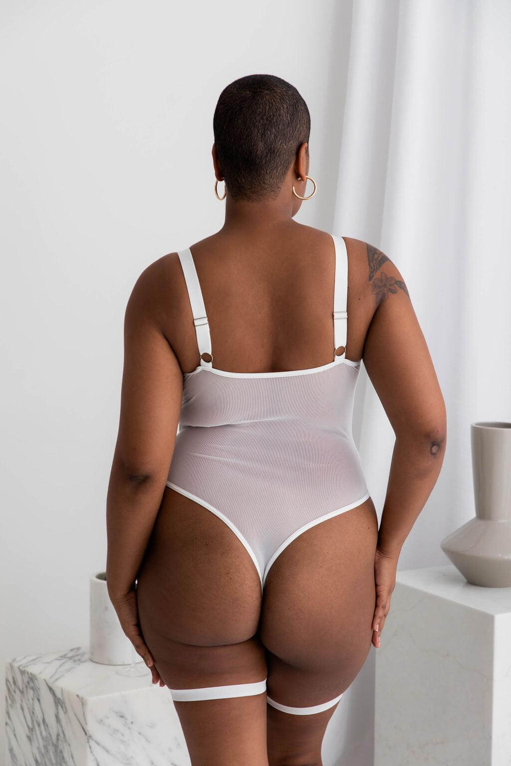 Aspen White Lace Bodysuit - $68.00 - Bodysuit - Naked Curve