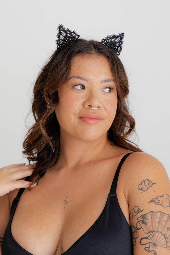 Black Kitty Ears - $8.00 - Accessories - Naked Curve