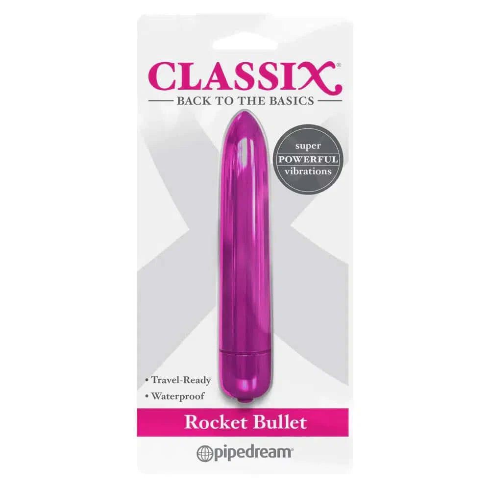 Classix Rocket Bullet - Pipedream Metallic Pink - $19.00 - - Naked Curve