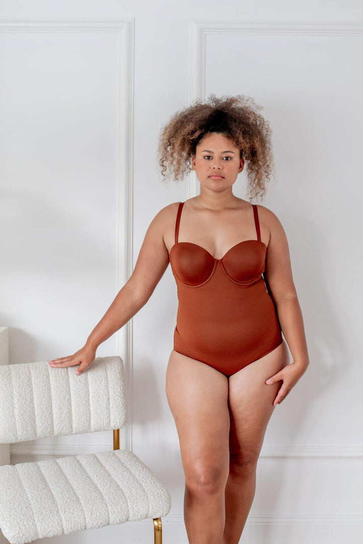 Essential Multi-Way Shaper Brown - $35.00 - Bodysuit - Naked Curve