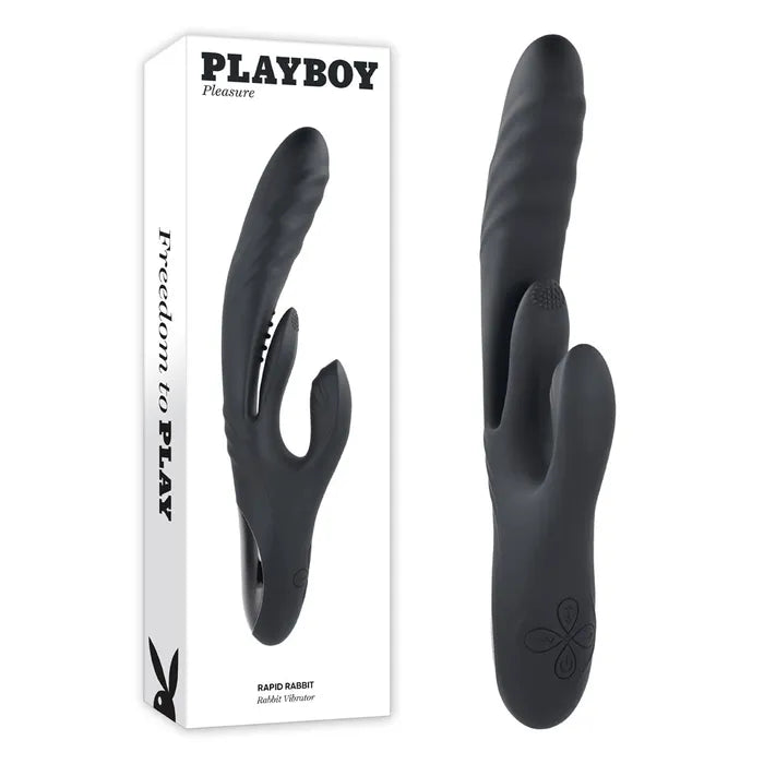Playboy Pleasure RAPID RABBIT - $209.00 - vibrator - Naked Curve