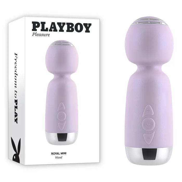 Playboy Pleasure ROYAL MINI Wand - $109.00 - vibrator - Naked Curve