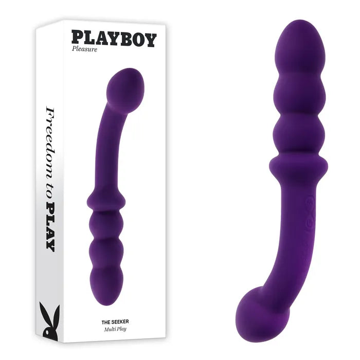 Playboy Pleasure THE SEEKER Double Ended Vibrator - $140.00 - Vibrator - Naked Curve