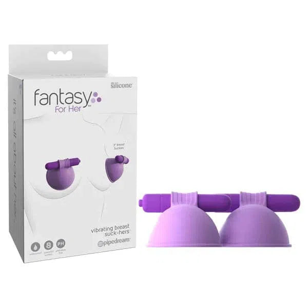 Fantasy For Her Vibrating Nipple Suck-Hers - $56.00 - bondage kit - Naked Curve