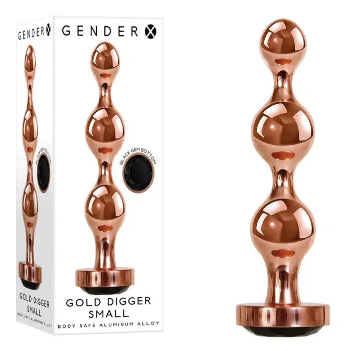 Gender X GOLD DIGGER SMALL - Butt Plug - $50.00 - - Naked Curve