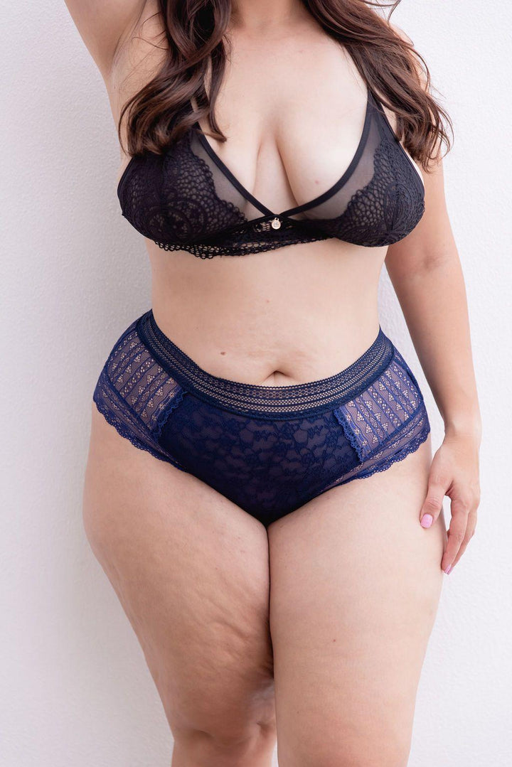 Ivy Berry Lace Briefs - $16.00 - Underwear - Naked Curve