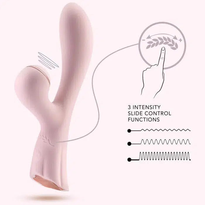Lush Isabelle - Pink Vibrator with Air Pulse - $132.00 - Sex Toy - Naked Curve