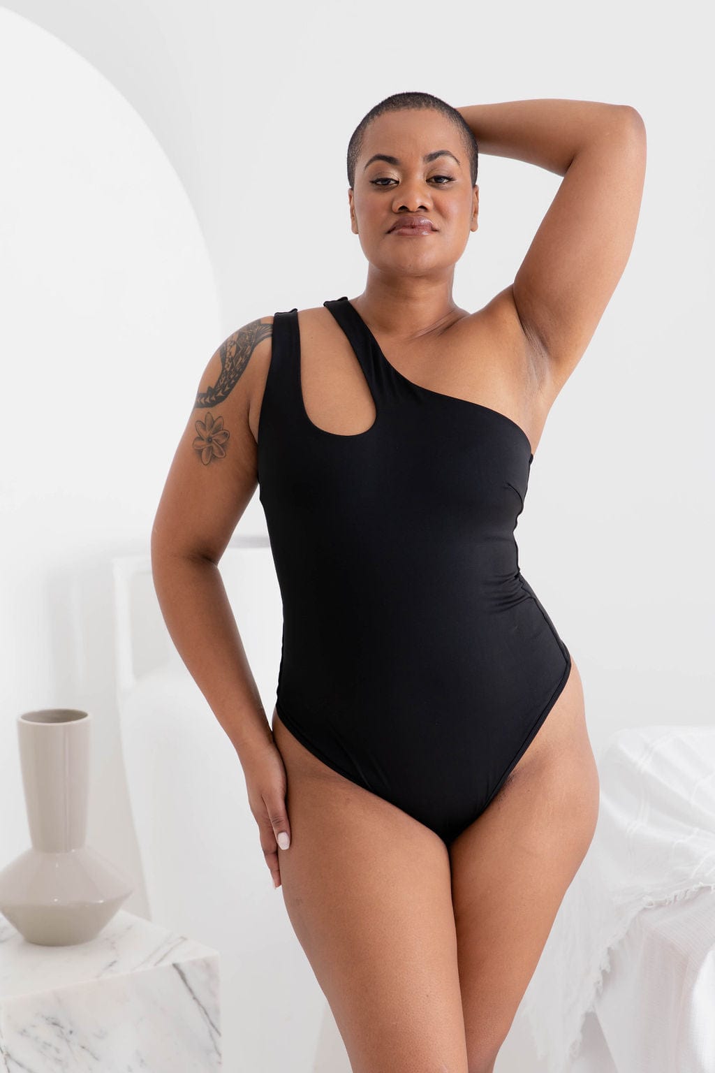 One Shoulder Bodysuit - $30.00 - Bodysuit - Naked Curve