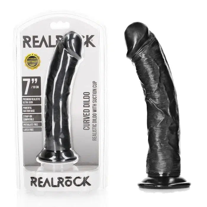 REALROCK Realistic Regular Curved Dildo - $66.00 - Sex Toy - Naked Curve