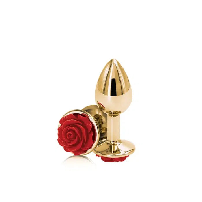 Rear Assets Rose - Gold 7.6 cm Metal Butt Plug - $29.00 - lubricant - Naked Curve