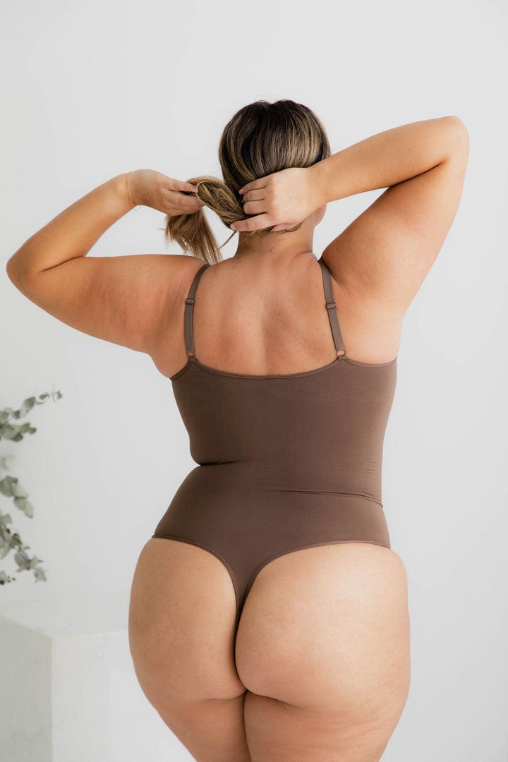 Seamless G Bodysuit Coffee - $28.00 - Bodysuit - Naked Curve
